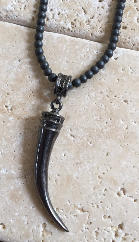 italian silver horn jewelry