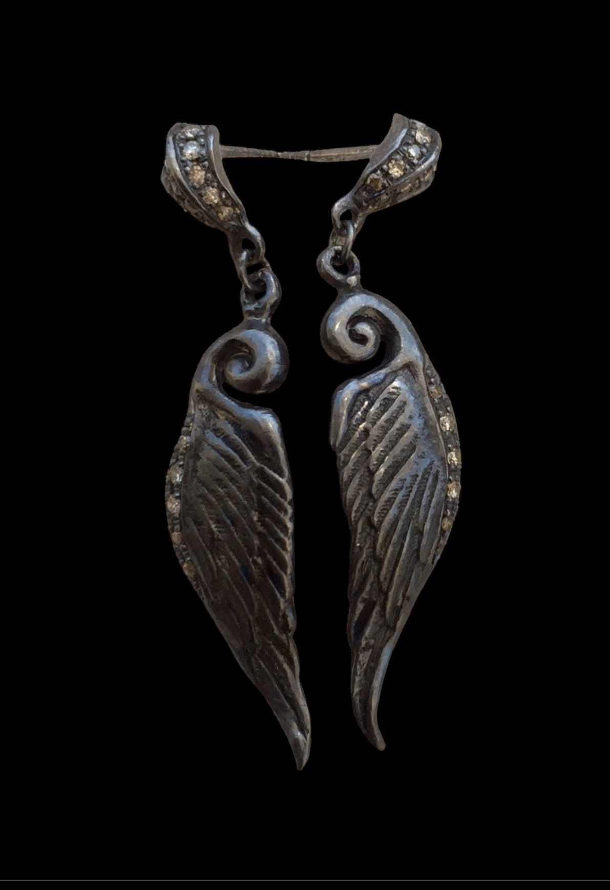 Sterling Silver Diamond wings