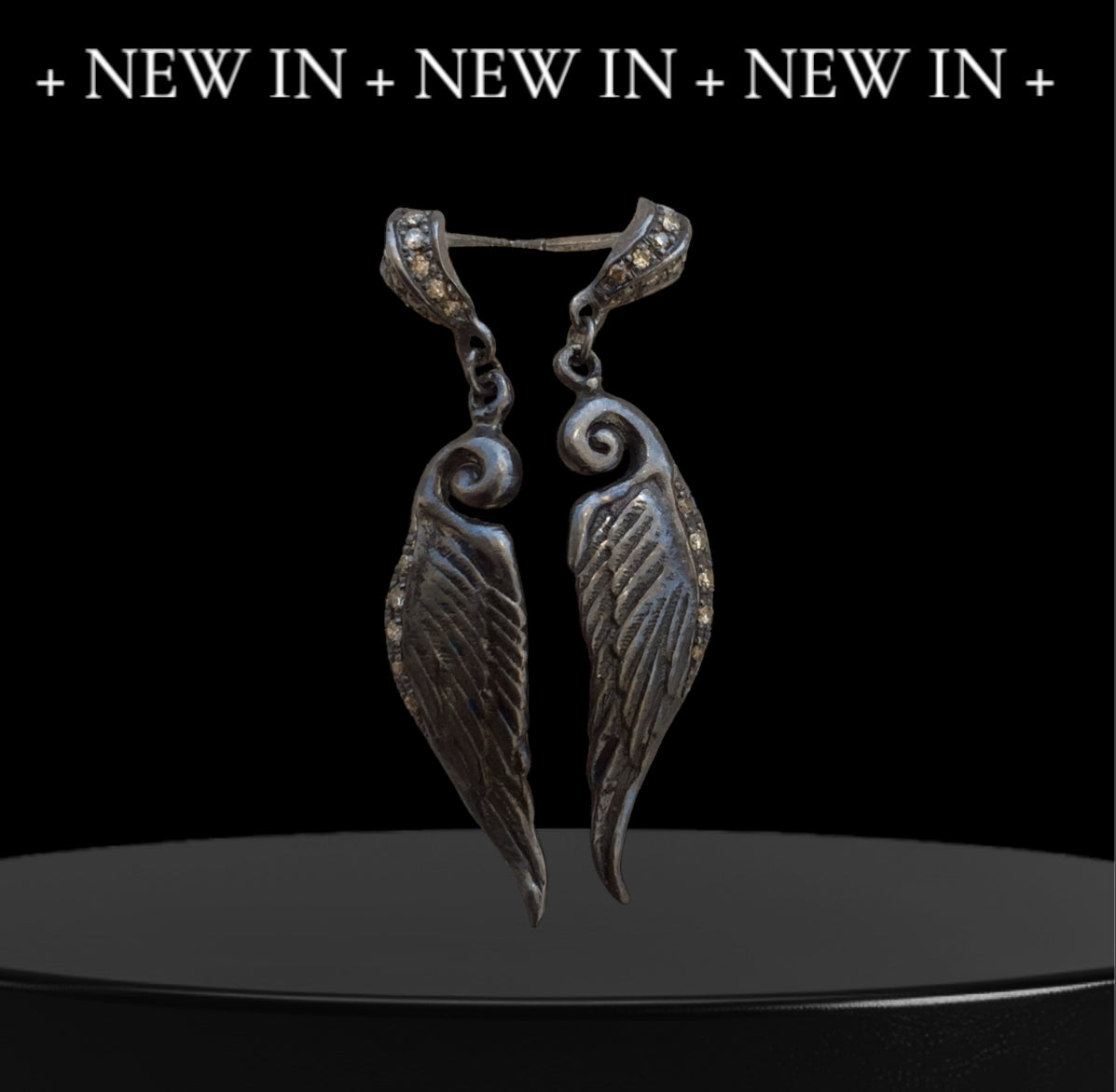Sterling Silver Diamond wings