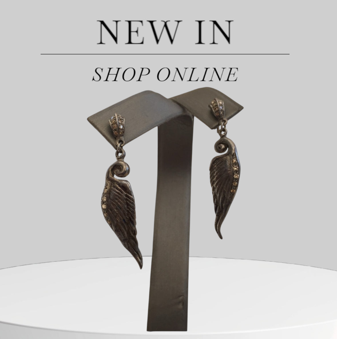 Sterling Silver Diamond wings