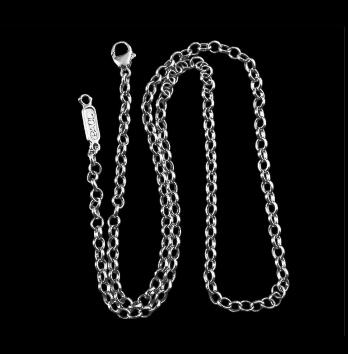 Sterling Silver Chunky 4mm Rolo Chain