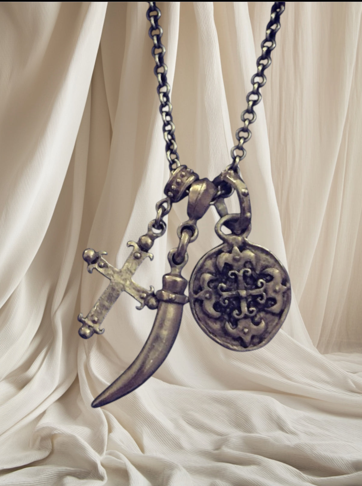 Necklace - Triple Charm KC