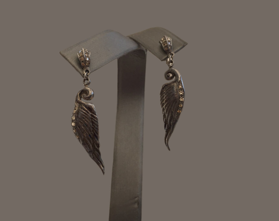 Sterling Silver Diamond wings