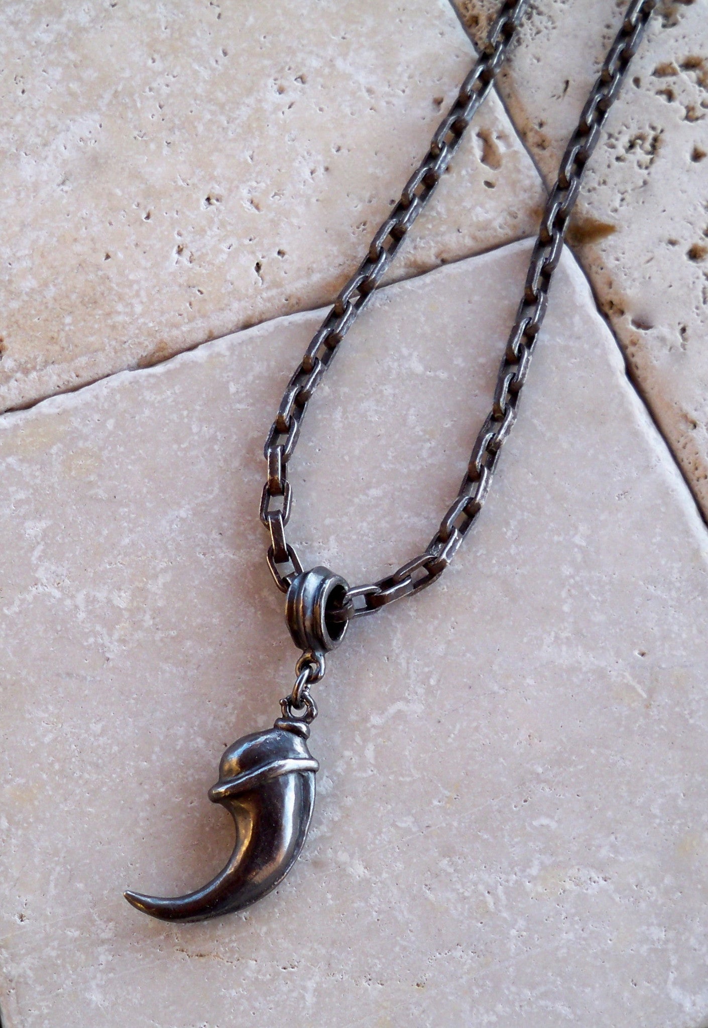 Sterling Silver Cougar Claw Necklace