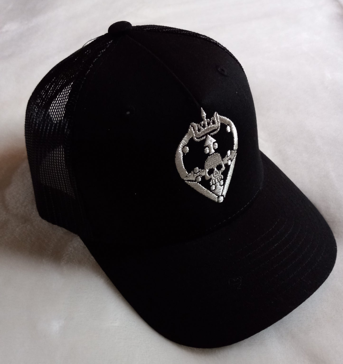 Baseball Cap with Guitar Pick & Skull