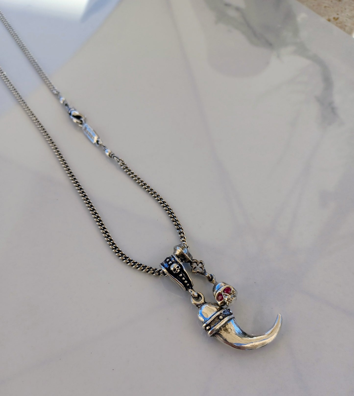 Necklace - Jaguar Claw & Skull