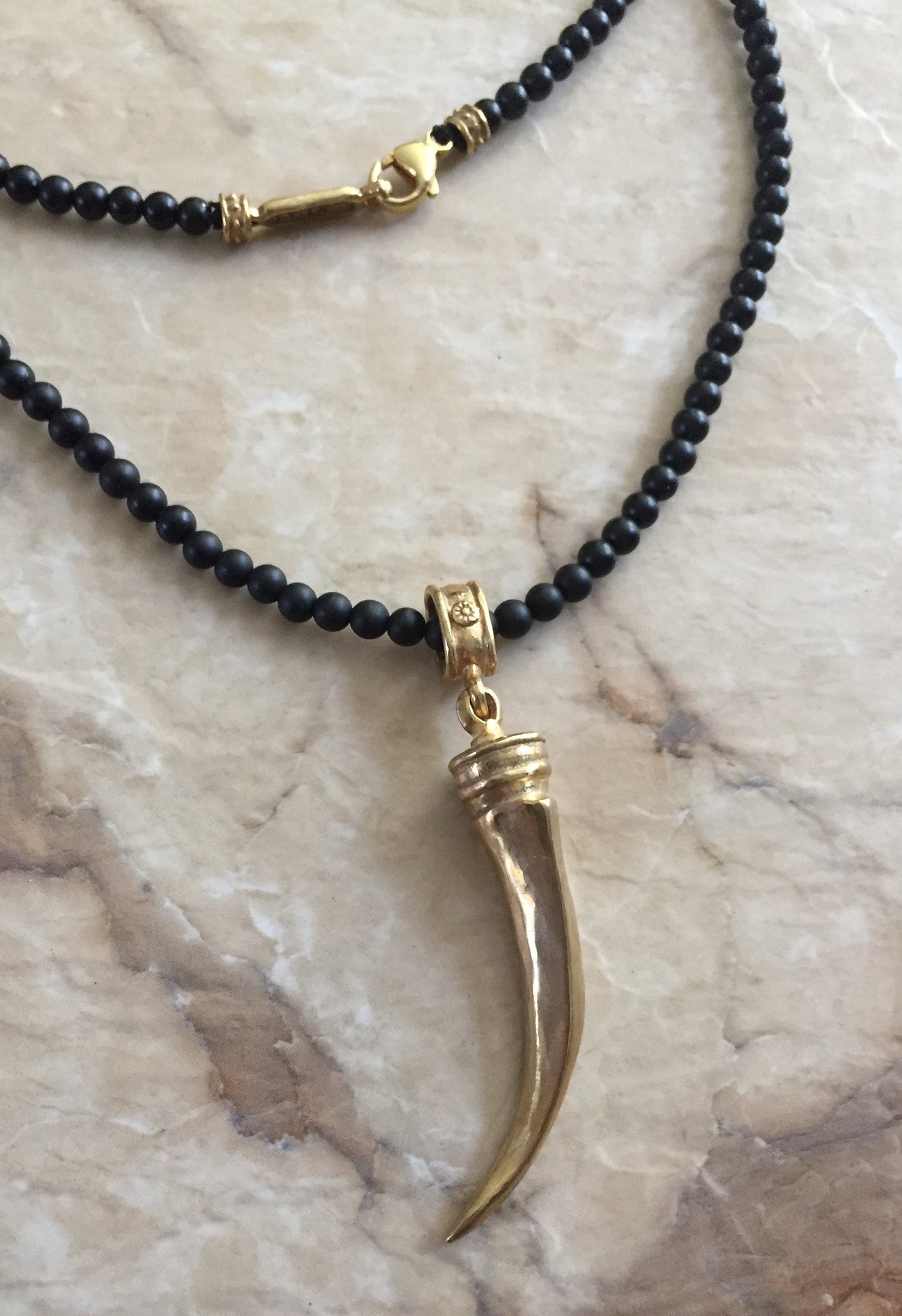 18k plated Italian Horn