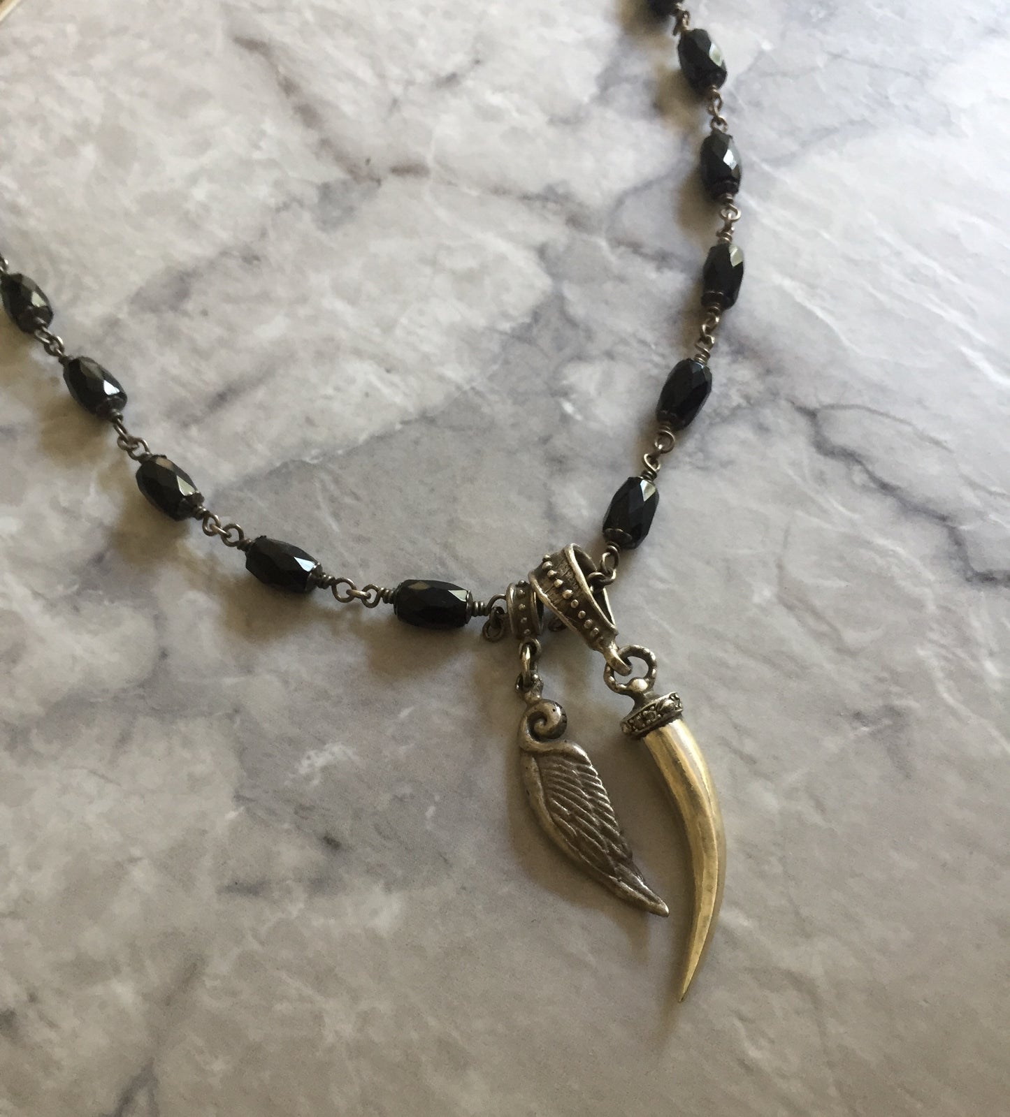 Necklace - Italian Horn & Wing