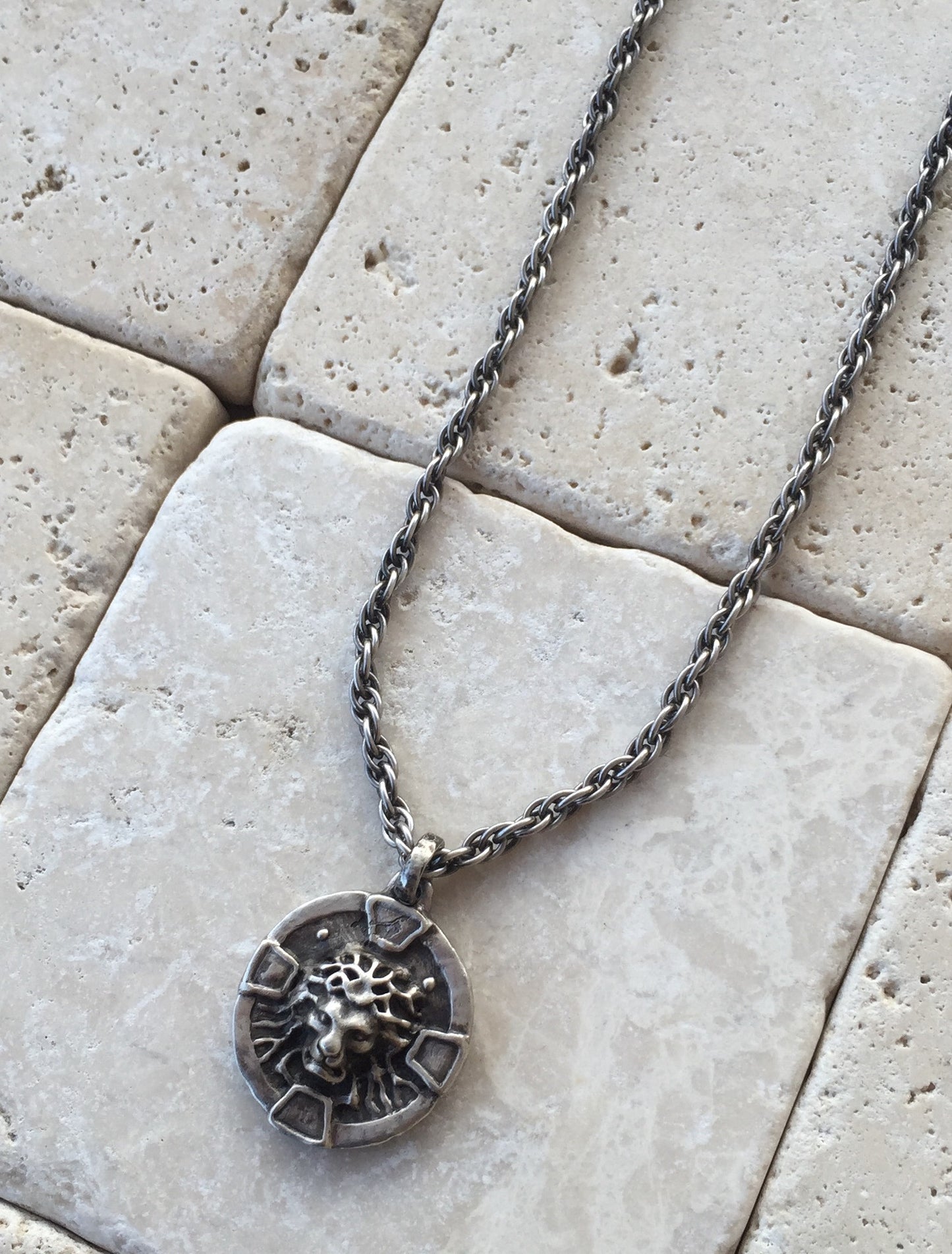 Silver Lion Medallion