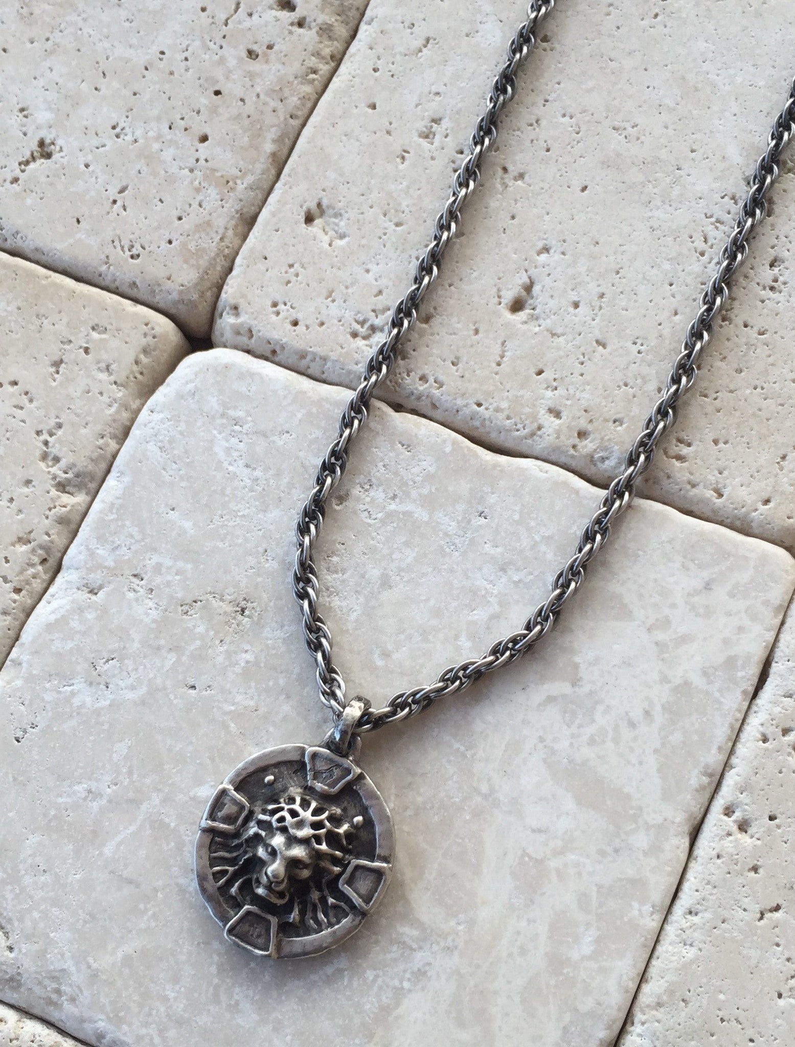 Silver Lion Medallion