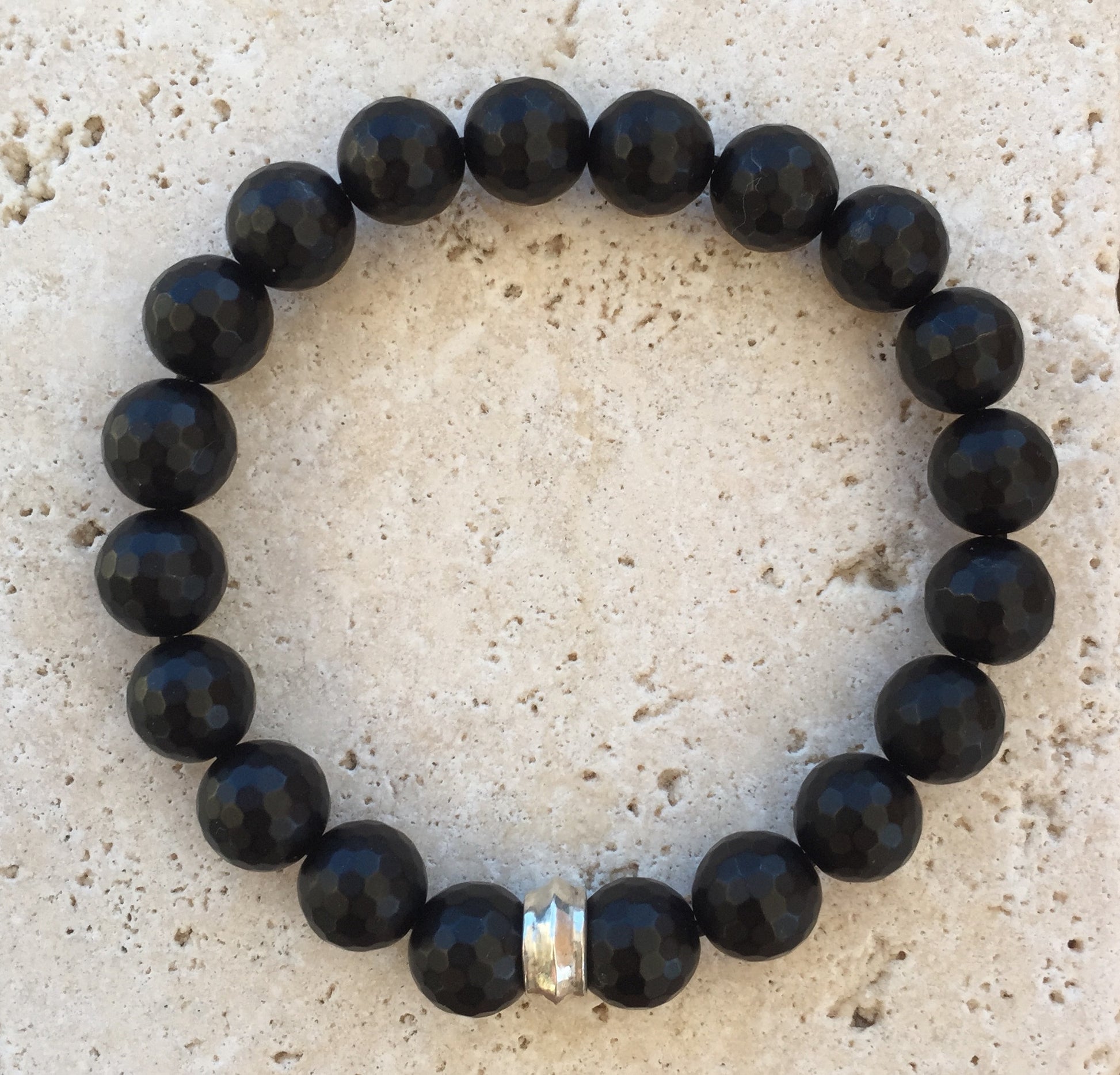 Stretcher Bracelet with Silver Rondel