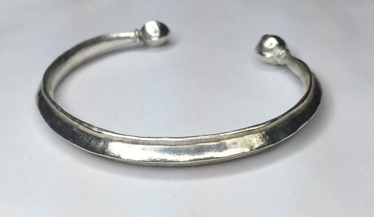 Sterling Silver Cuff Bracelet Ancient Rome Style