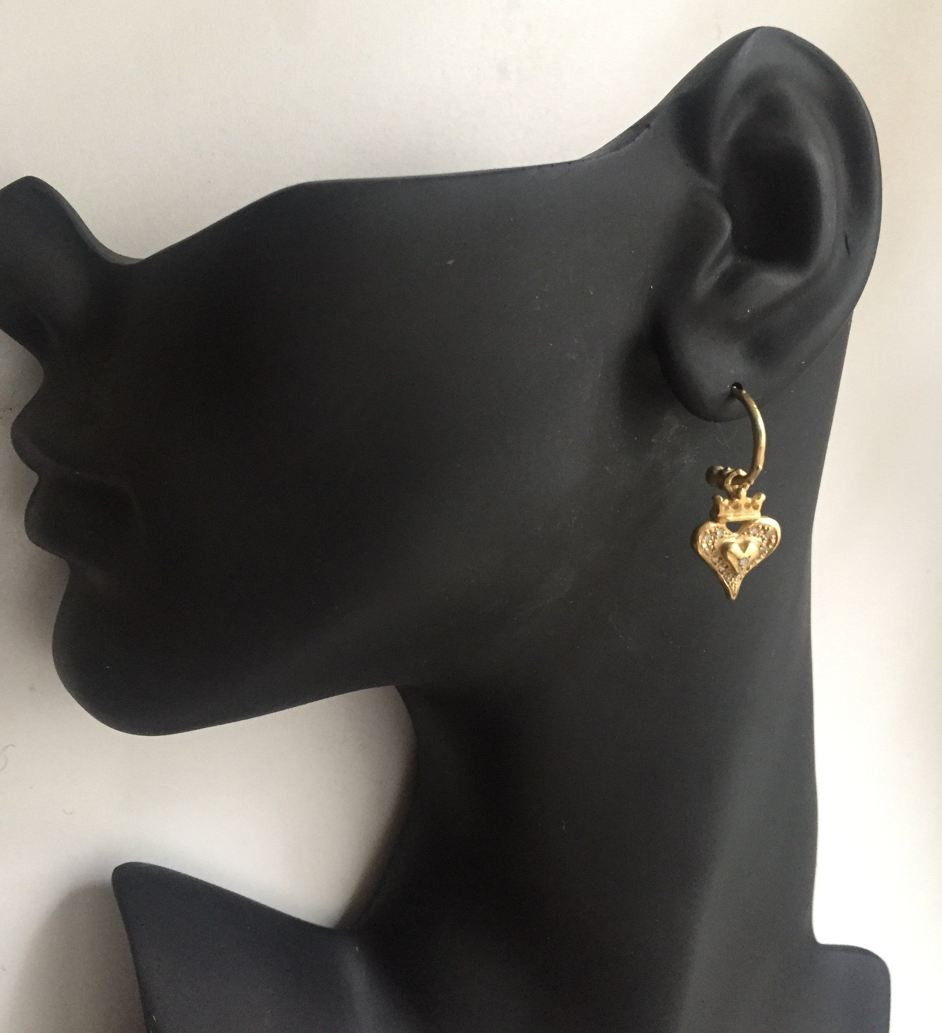 Earrings - My Heart in Your Heart 18k gold