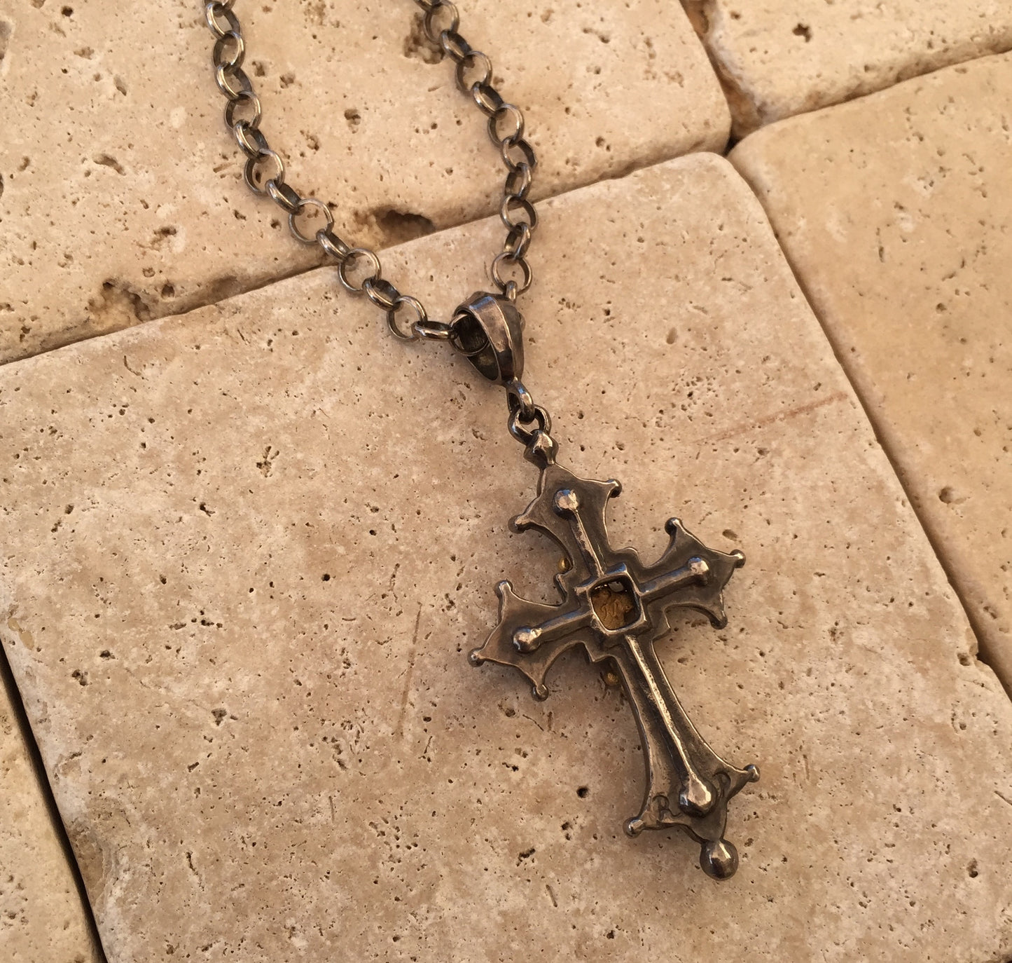 Cross - Necklace & Gold Diamond Cross