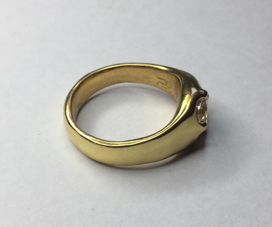 Ring - Golden Crown in Sterling Silver