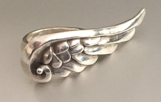 Ring - Silver Ring with Swirl by Roman Paul