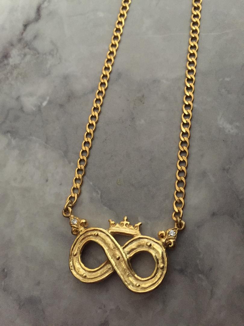 Necklace - Crowned Infinity