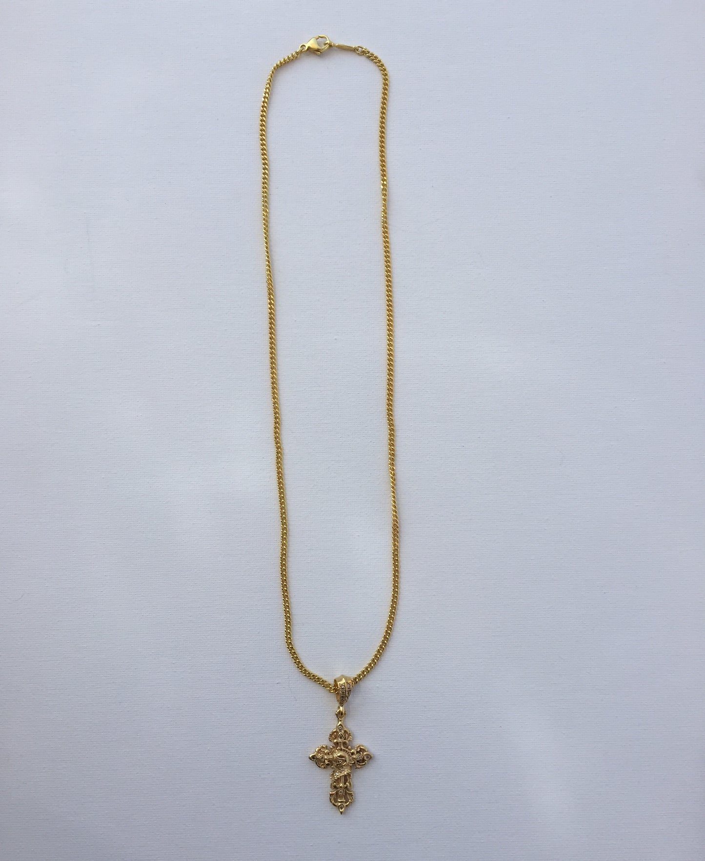 Ornament Knight Cross With Diamonds by Roman Paul in Sterling Silver