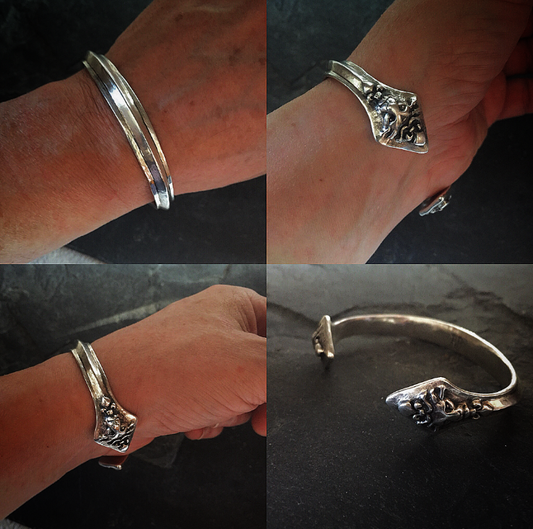 Bracelet- Silver Lion Cuff Bracelet