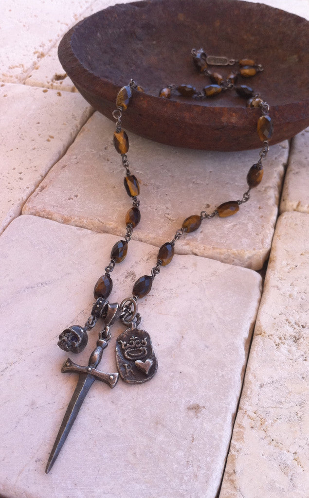 Necklace - Sterling Silver Triple Charm