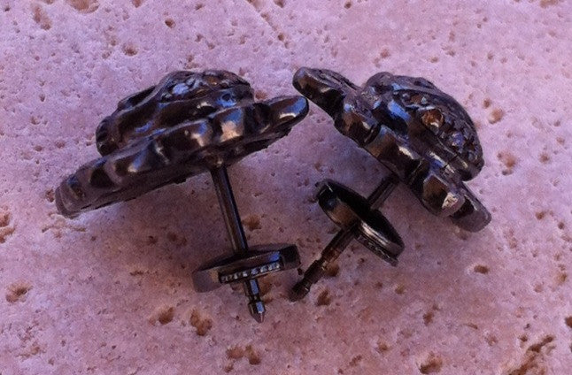 Skulls with Diamond Pave Earrings