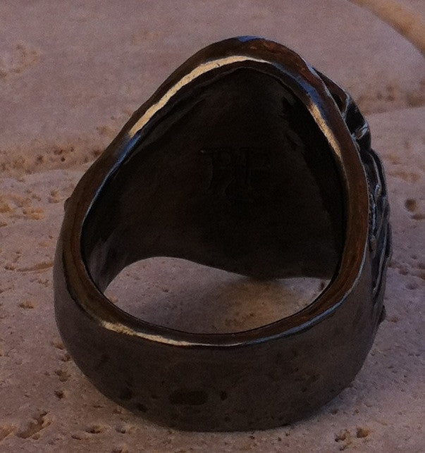 Ring Silver Diamond Lion by Roman Paul