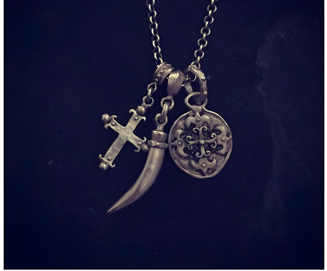 **The Sterling Silver Triple Charm Necklace: A Symbol of Iconic Style and Timeless Elegance**