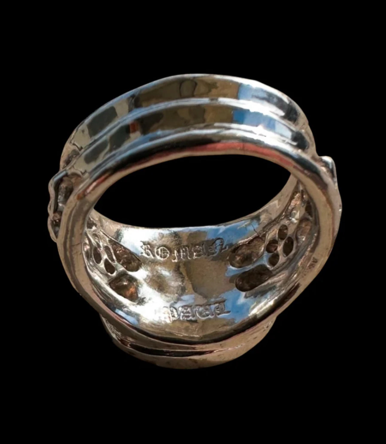 Roman Paul Fleur-de-Lis Cross Ring