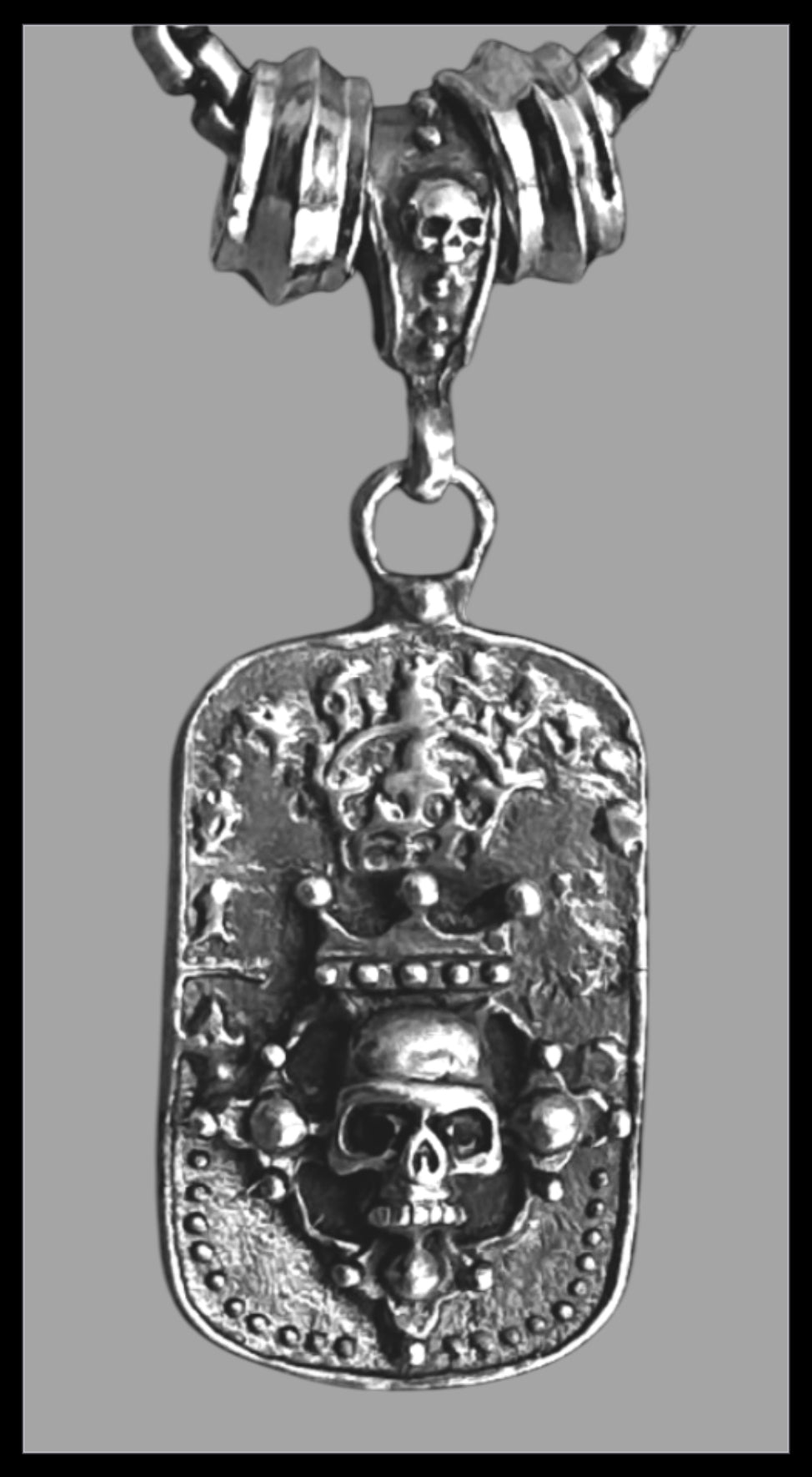 King of Skulls Dog Tag