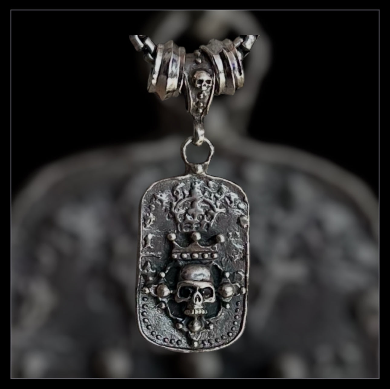 King of Skulls Dog Tag