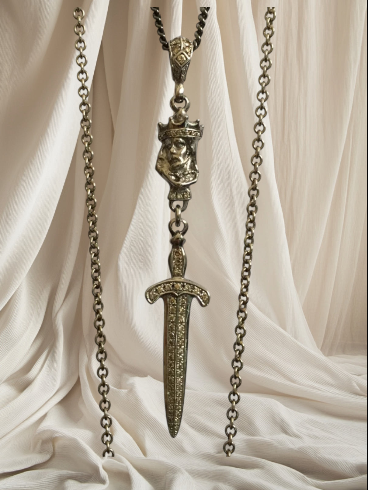 Necklace - King with Diamond Sword