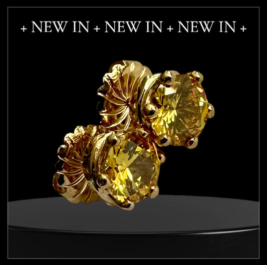 Sterling Silver Crown Stud Earrings