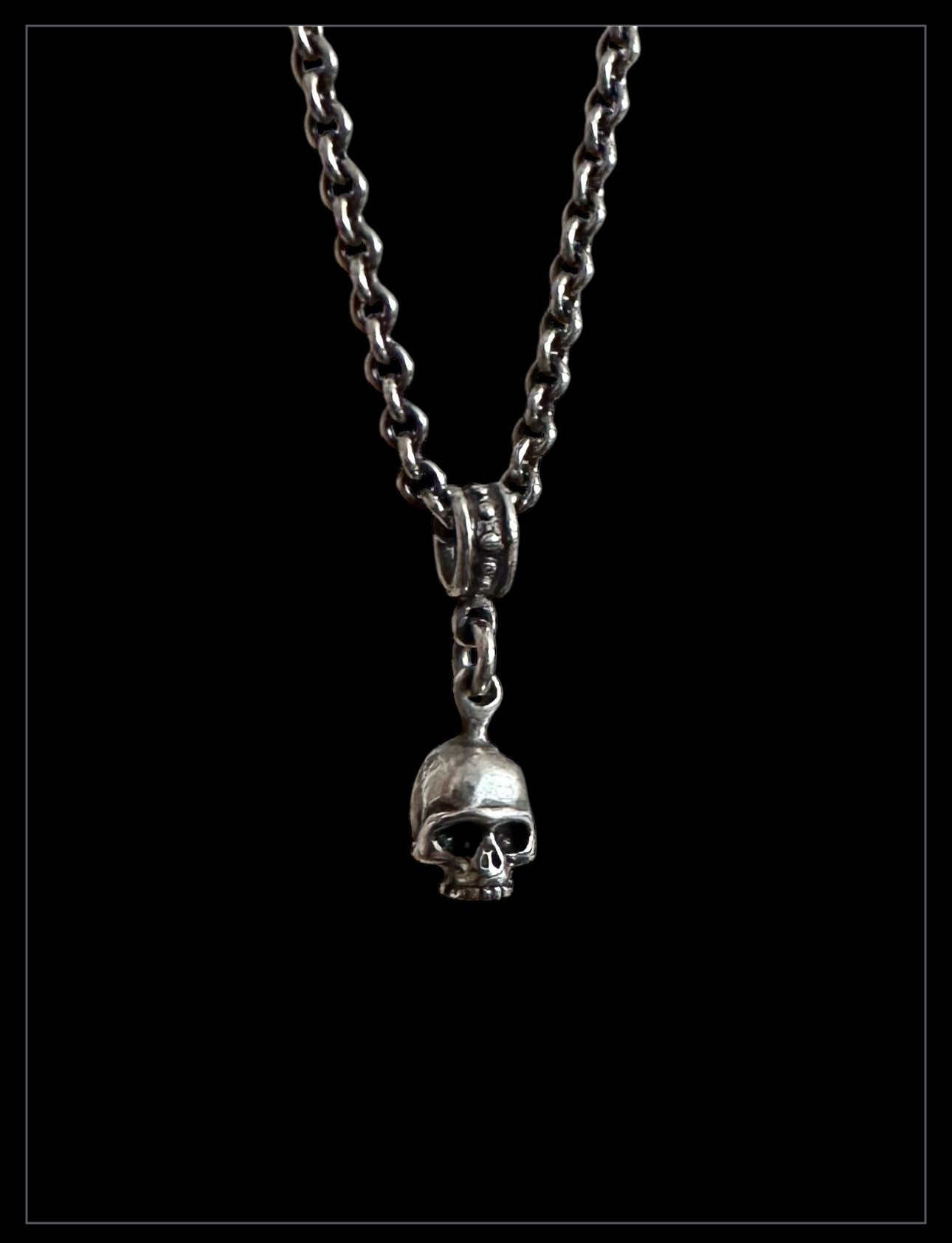 Sterling Silver Skull Necklace