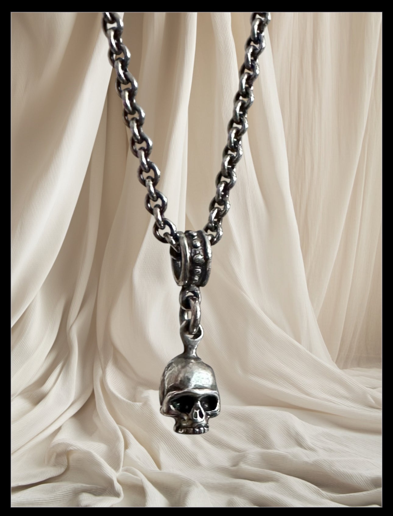 Sterling Silver Skull Necklace