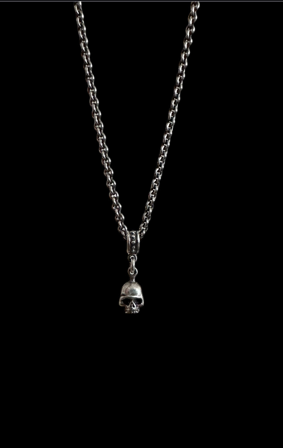 Sterling Silver Skull Necklace