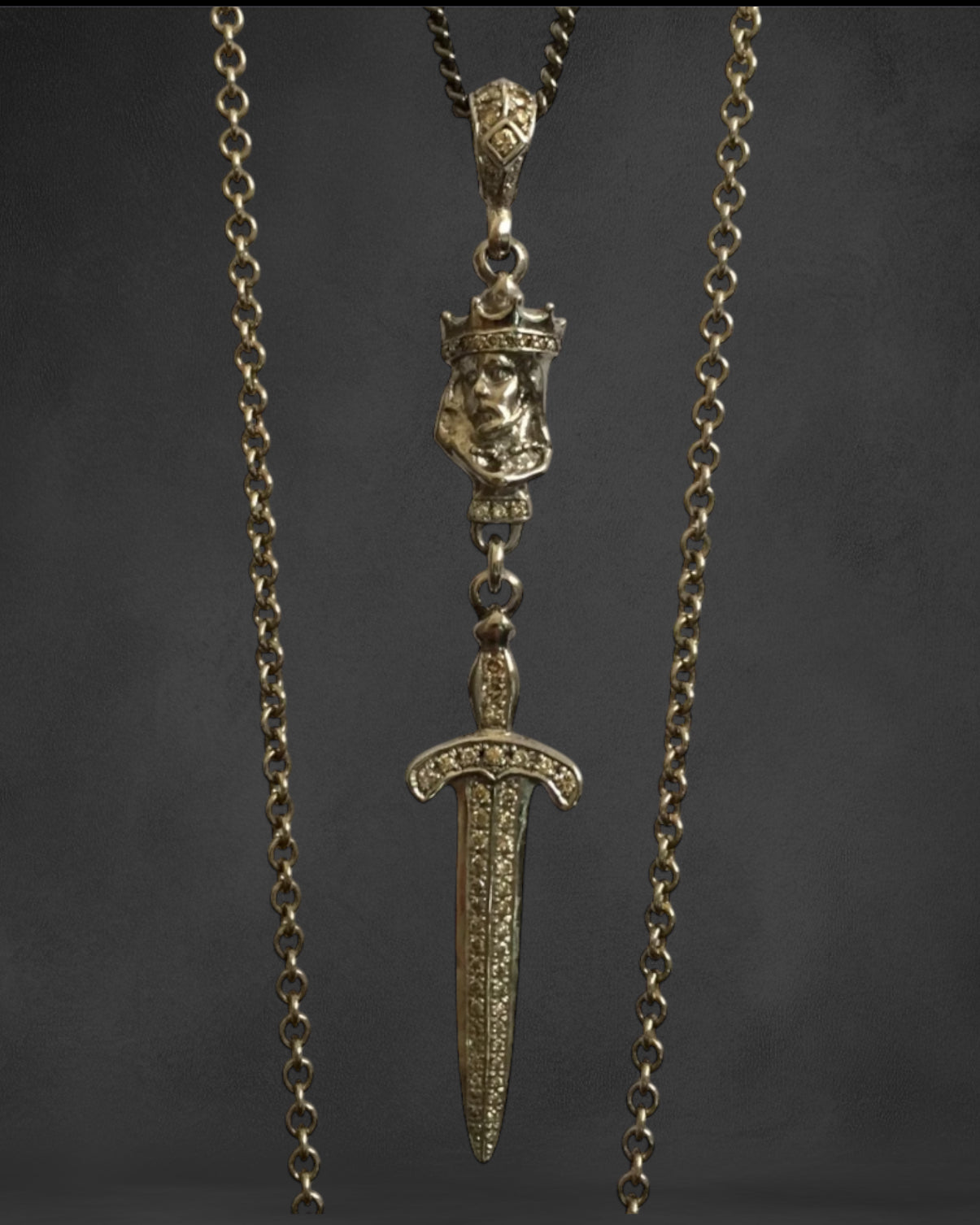 Necklace - King with Diamond Sword