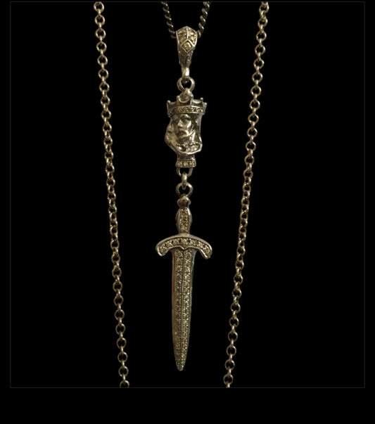 Necklace - King with Diamond Sword