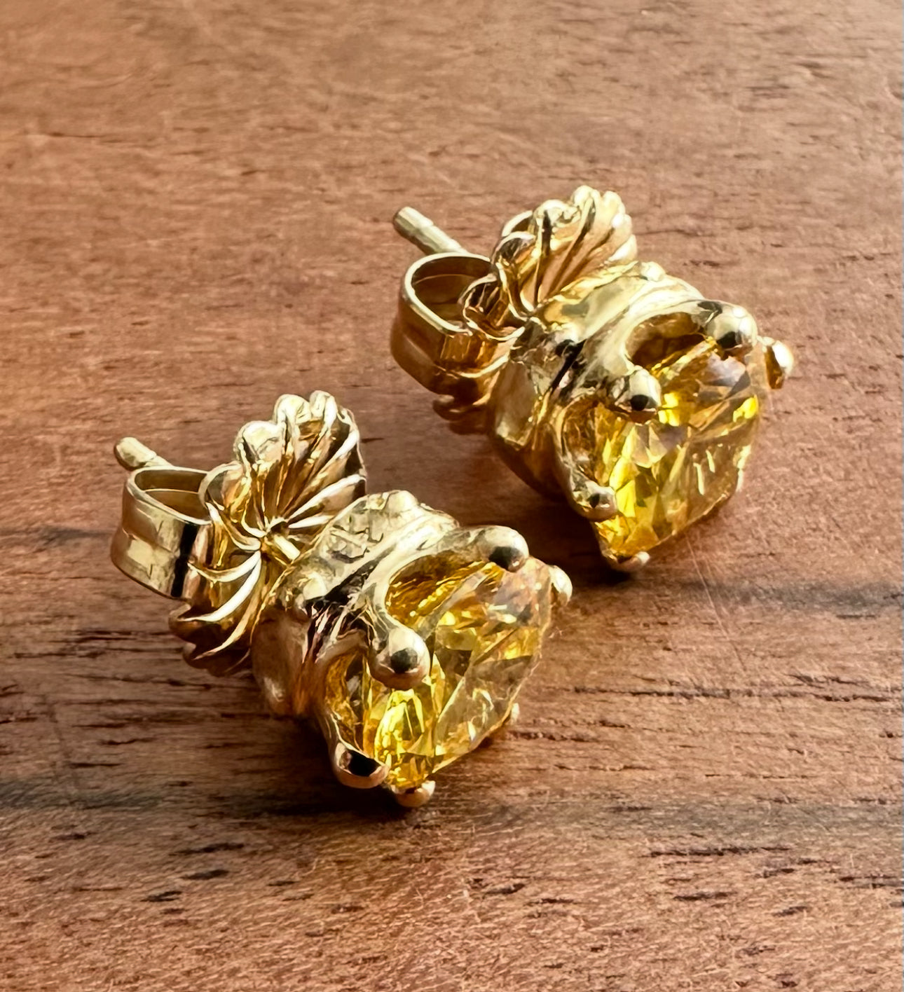 Sterling Silver Crown Stud Earrings