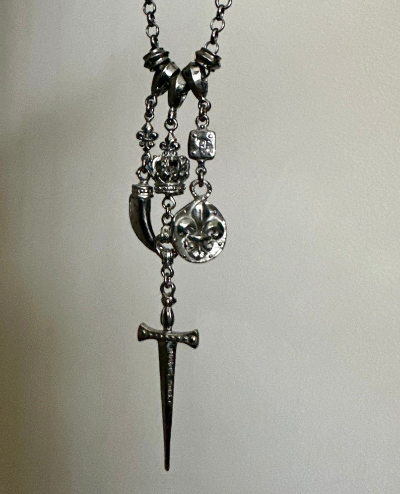 Roman Paul Diamond Multi-Charm Necklace