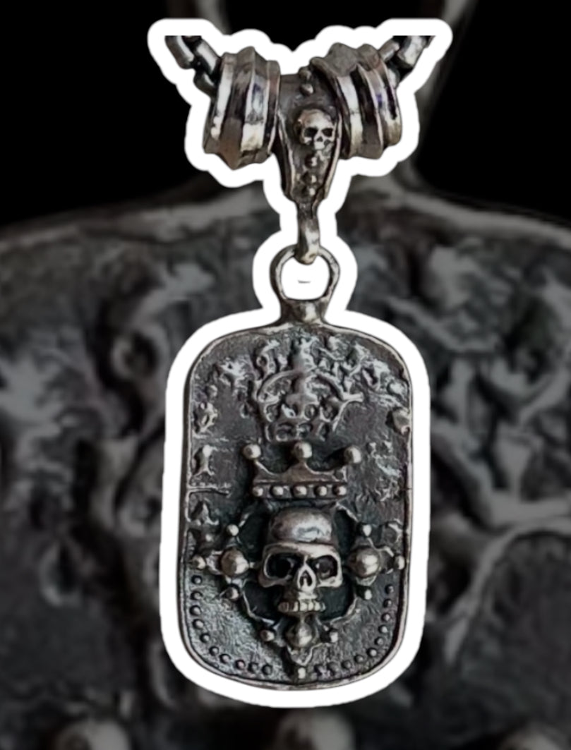 King of Skulls Dog Tag