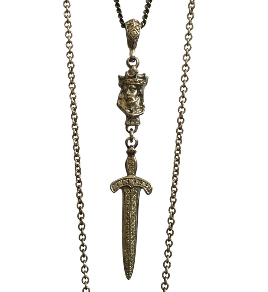 Necklace - King with Diamond Sword