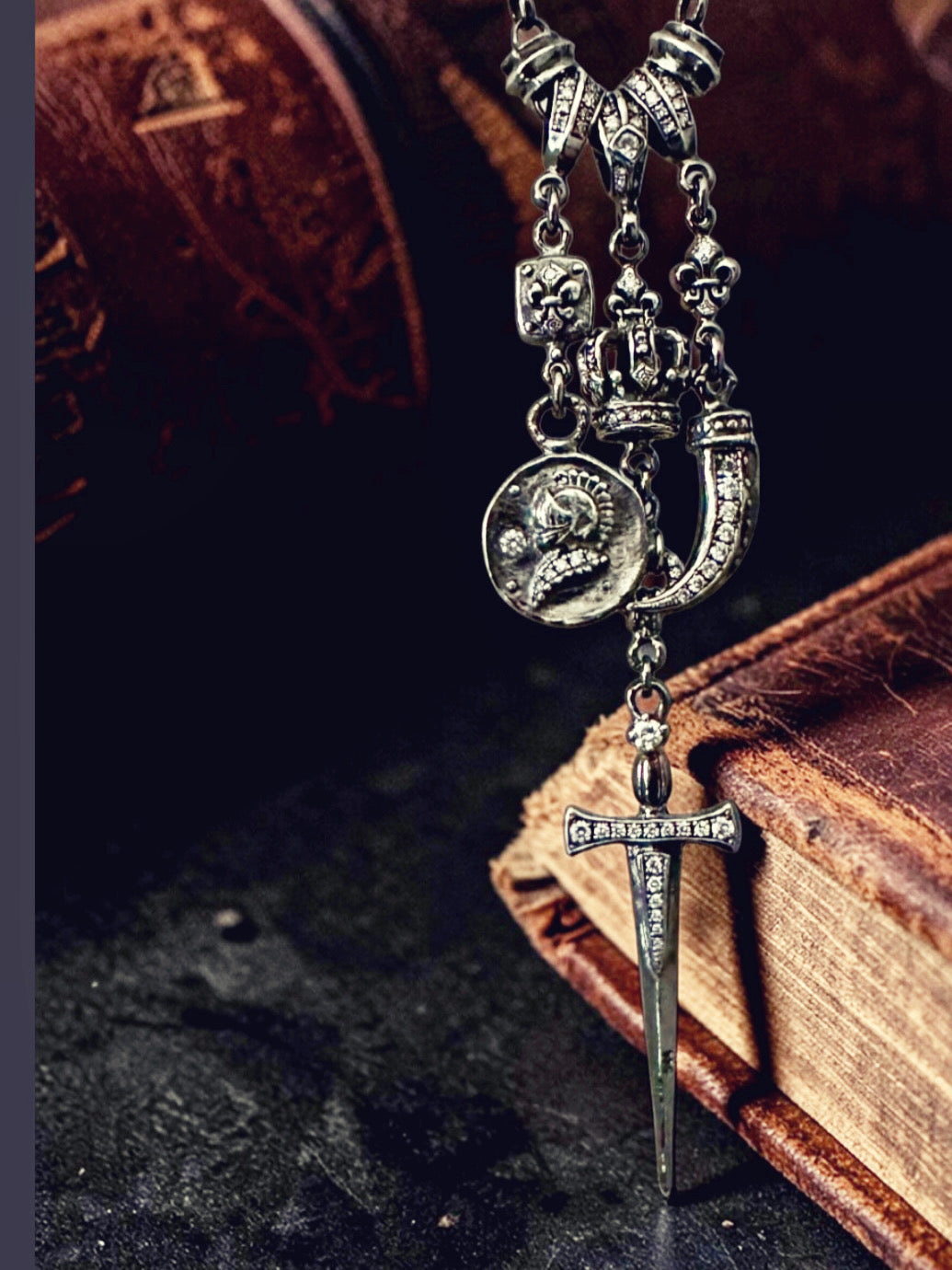 Roman Paul Diamond Multi-Charm Necklace