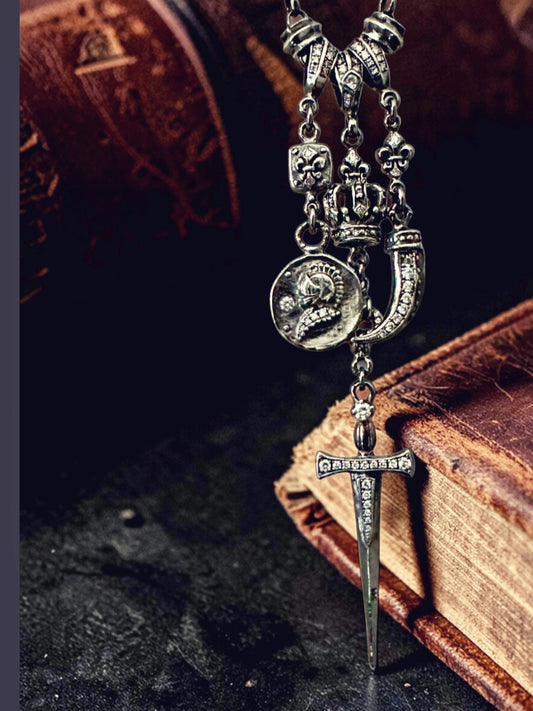 Roman Paul Diamond Multi-Charm Necklace