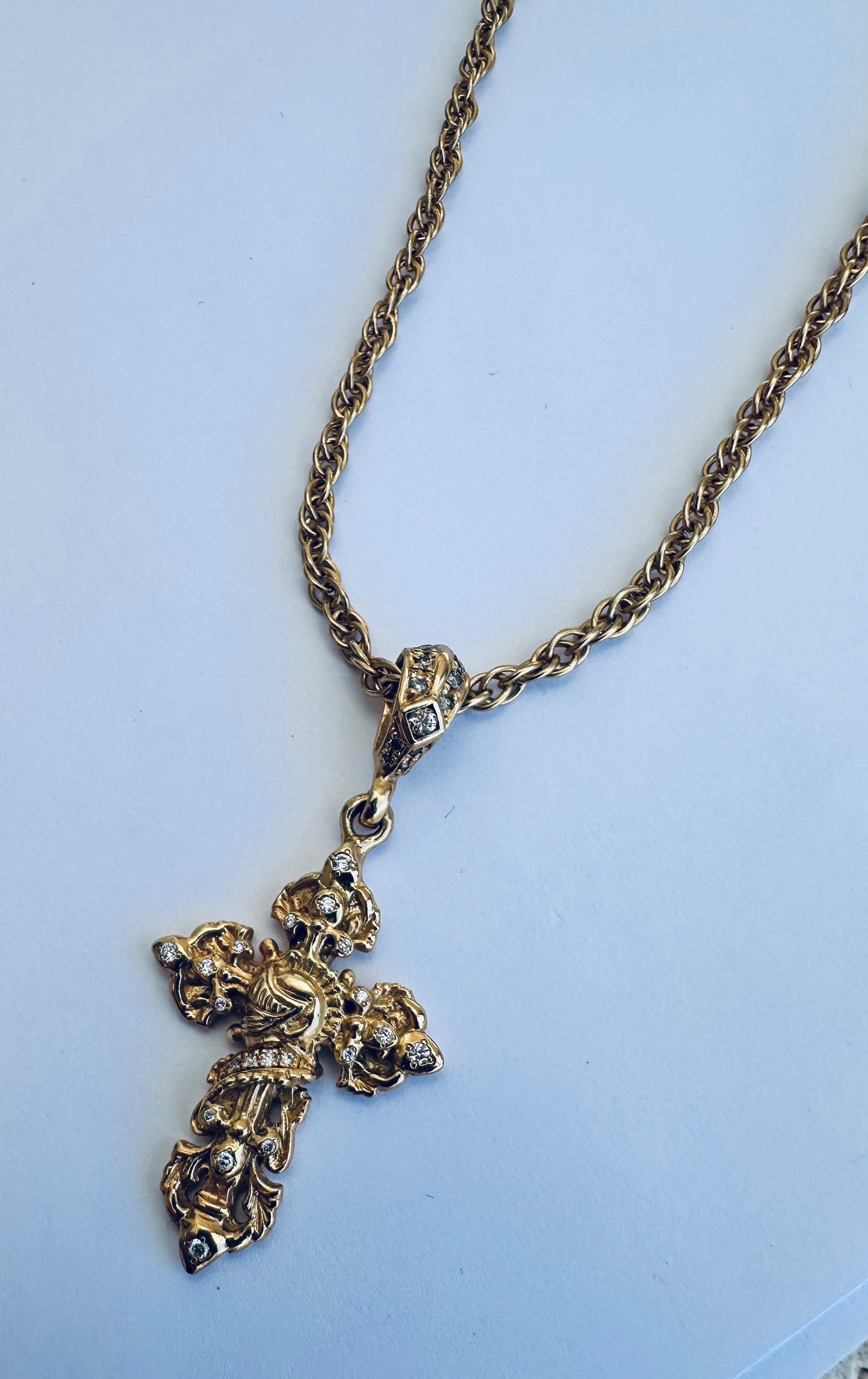 Ornament Knight Cross With Diamonds
