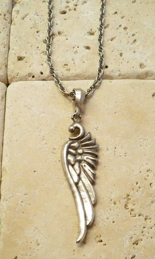 Sterling Silver Wing Necklace