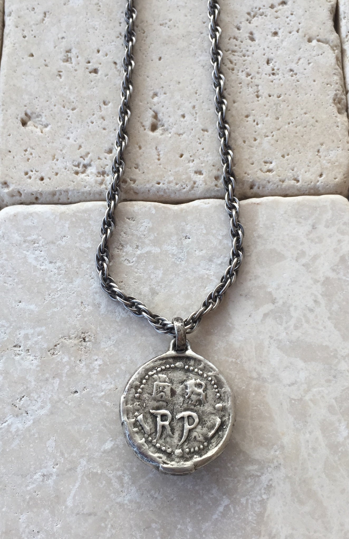 Silver Lion Medallion by Roman Paul