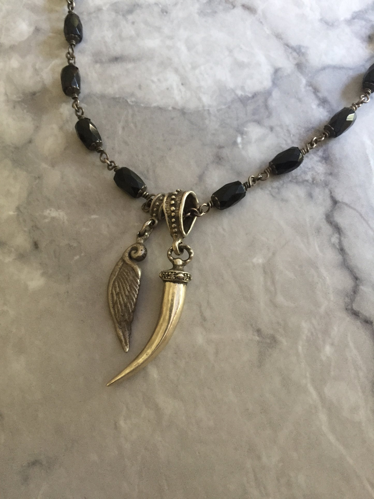Necklace - Italian Horn & Wing