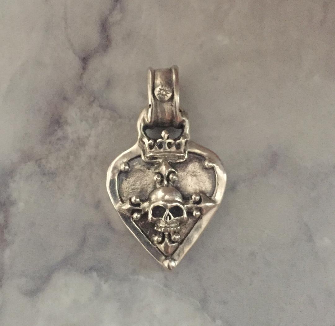 Pendant - Guitar Pick with Skull by Roman Paul