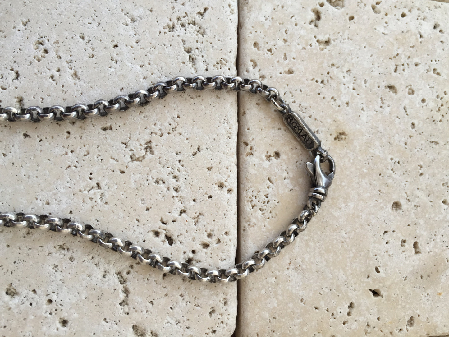 silver necklace with cross 
