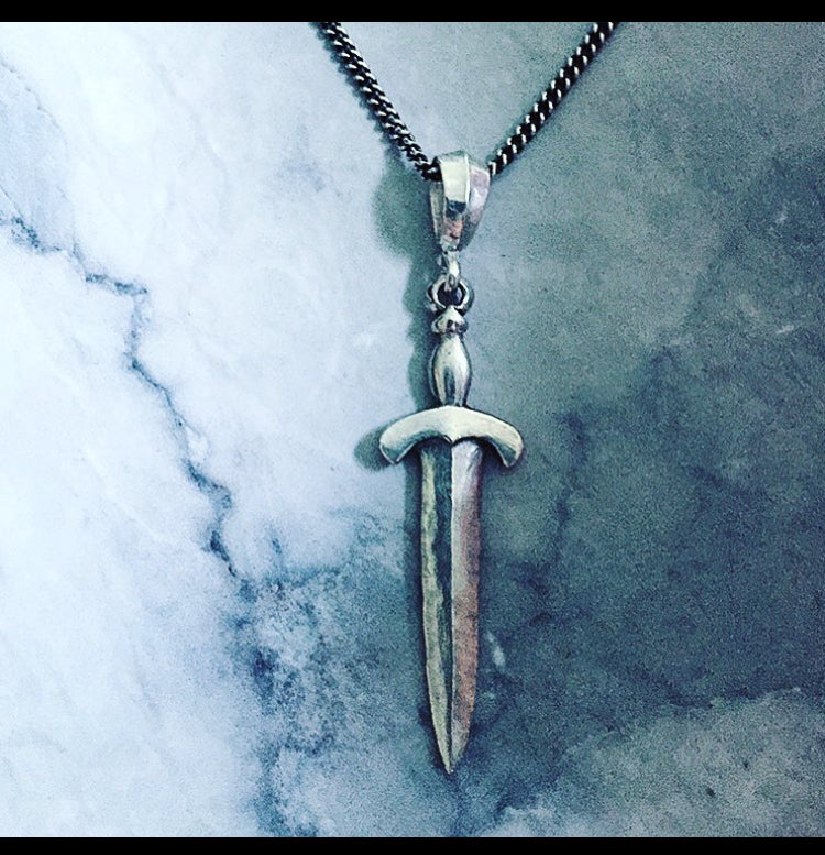 Necklace - Silver Sword by Roman Paul